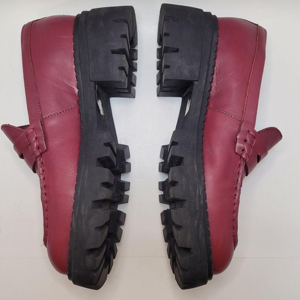 Free People Burgundy Loafers - Picture 3 of 8